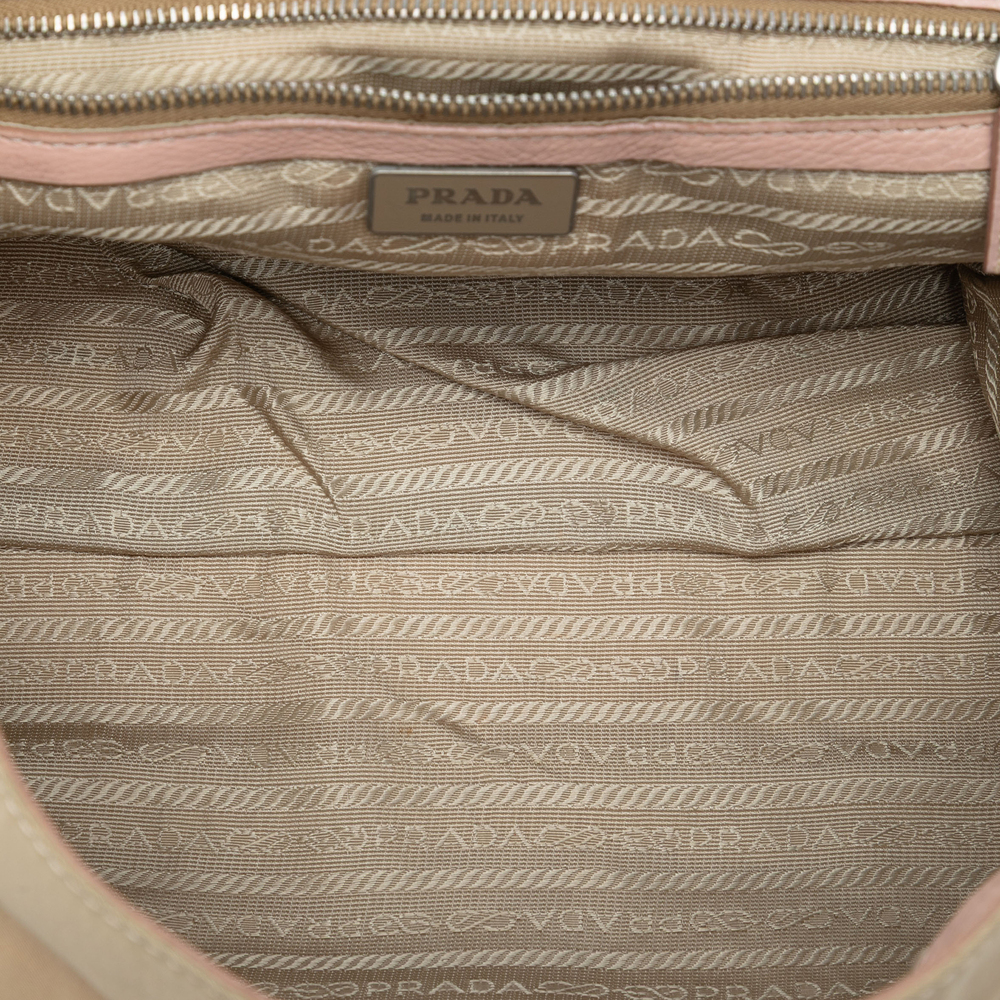 Pre-Loved Prada Vitello Trimmed Tessuto Shoulder Bag - Picture 4 of 6